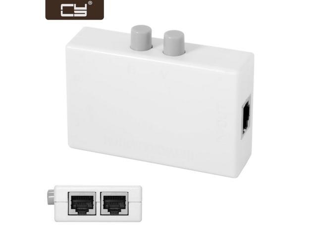 CY RJ45 2-Port Network Switch Selector: $7.99 CY RJ45 2-Port Network Switch Selector: $7.99