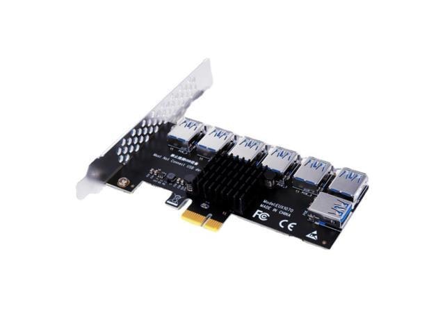 PCIe 1-to-7 Port Multiplier Riser Adapter Card: $25.79