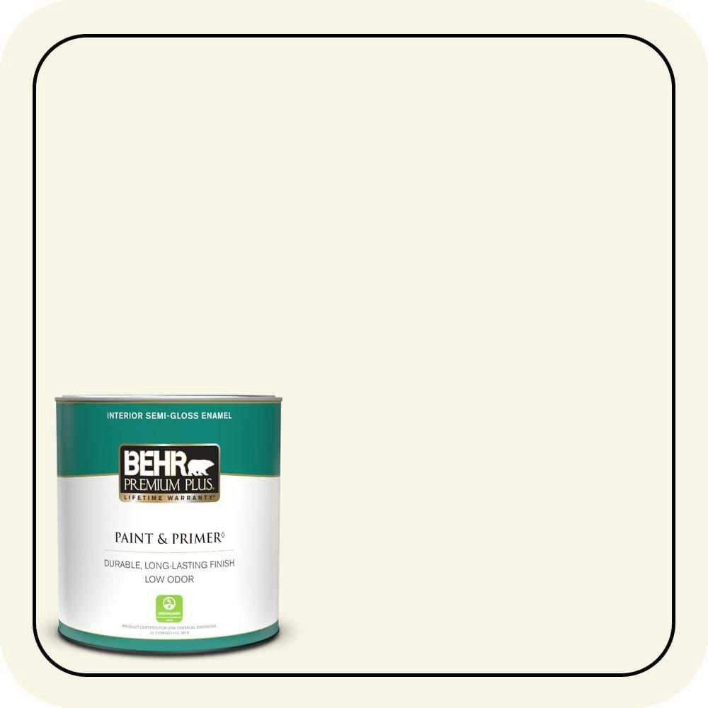 Calla Lily Semi-Gloss Interior Paint and Primer 1-Quart: $20.48