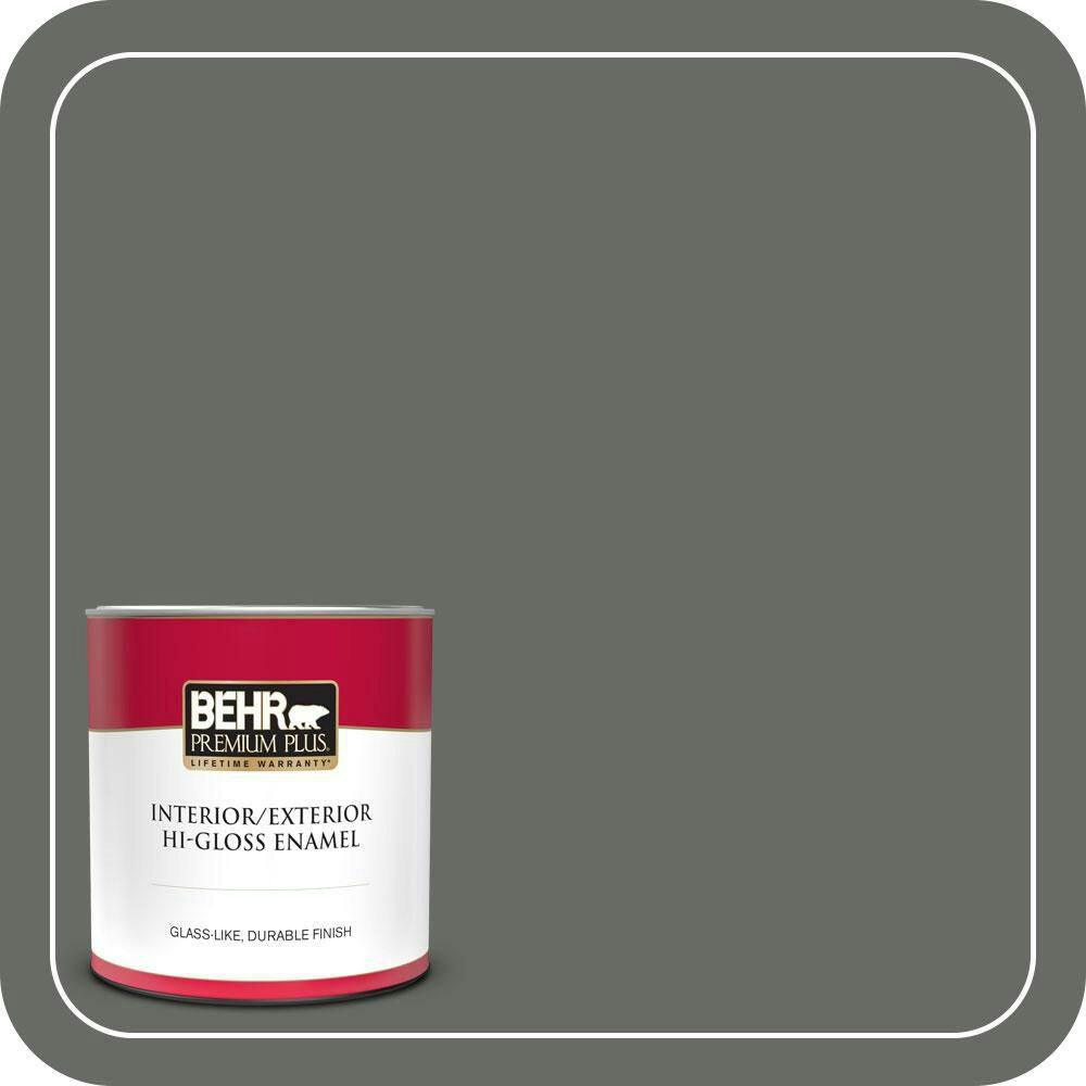 Lunar Basalt Hi-Gloss Enamel Interior/Exterior Paint & Primer 1-Quart Can: $21.48