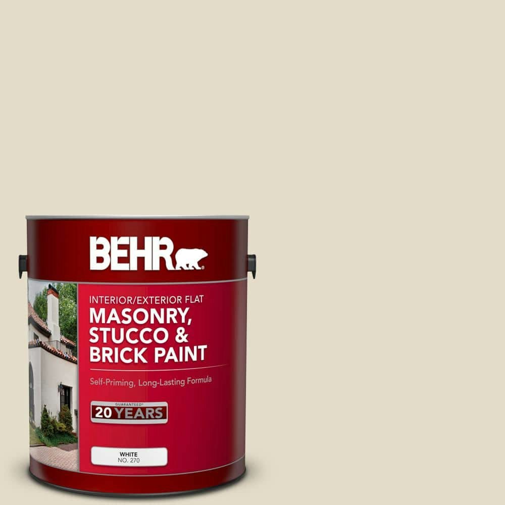 Coco Malt Flat Masonry Stucco and Brick Paint 1-Gallon: $30.98