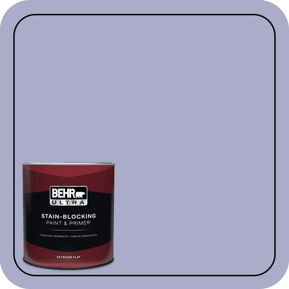 Wisteria Blue Flat Exterior Paint and Primer 1-Quart: $28.98