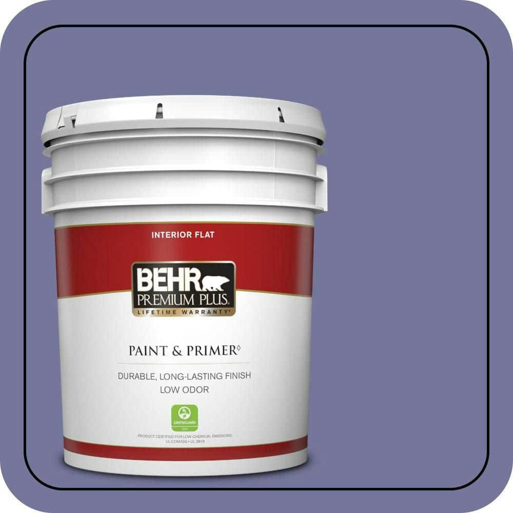 Behr 5-Gallon Kimono Violet Interior Flat Paint and Primer: $154