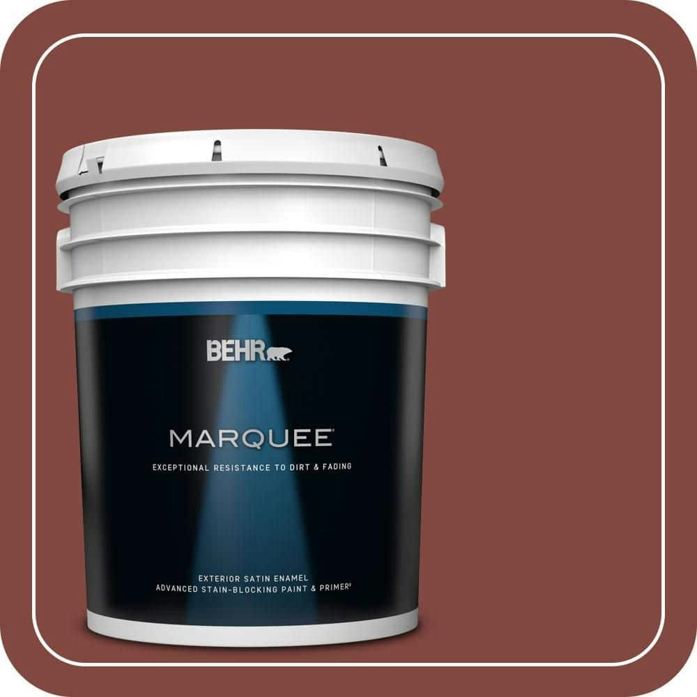 Behr Red Brick Satin Enamel Exterior Paint and Primer 5-Gallon: $325 Behr Red Brick Satin Enamel Exterior Paint and Primer 5-Gallon: $325