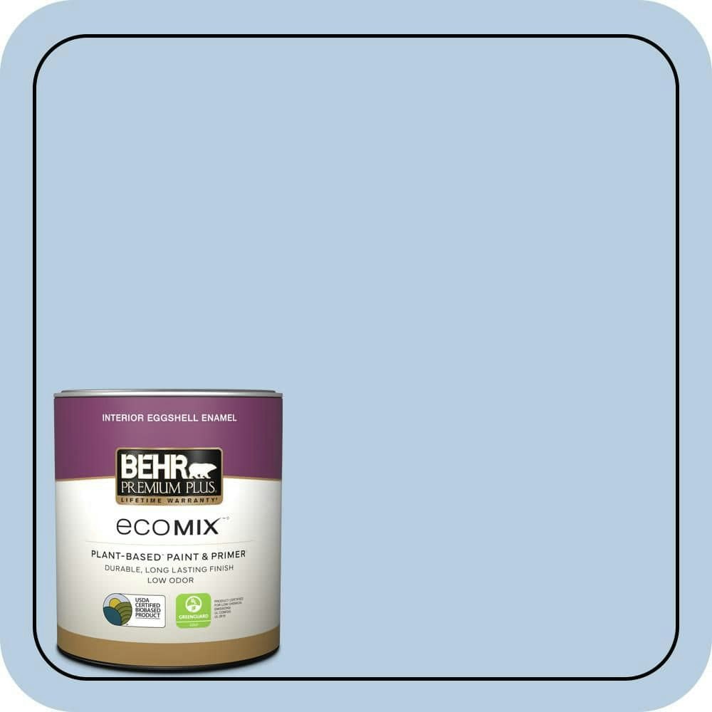 Impressionist Sky Eggshell Plant-Based Interior Paint and Primer 1-Quart: $20.48 Impressionist Sky Eggshell Plant-Based Interior Paint and Primer 1-Quart: $20.48