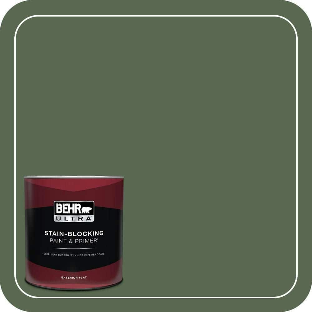 Behr Premium Plus Trailing Vine Flat Exterior Paint and Primer 1-Quart: $28.98 Behr Premium Plus Trailing Vine Flat Exterior Paint and Primer 1-Quart: $28.98