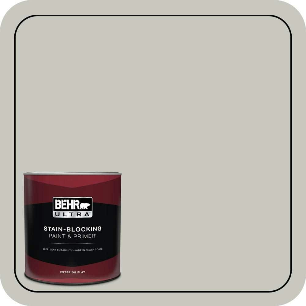 Behr Silver Marlin Flat Exterior Paint & Primer 1-Quart Can: $28.98 Behr Silver Marlin Flat Exterior Paint & Primer 1-Quart Can: $28.98