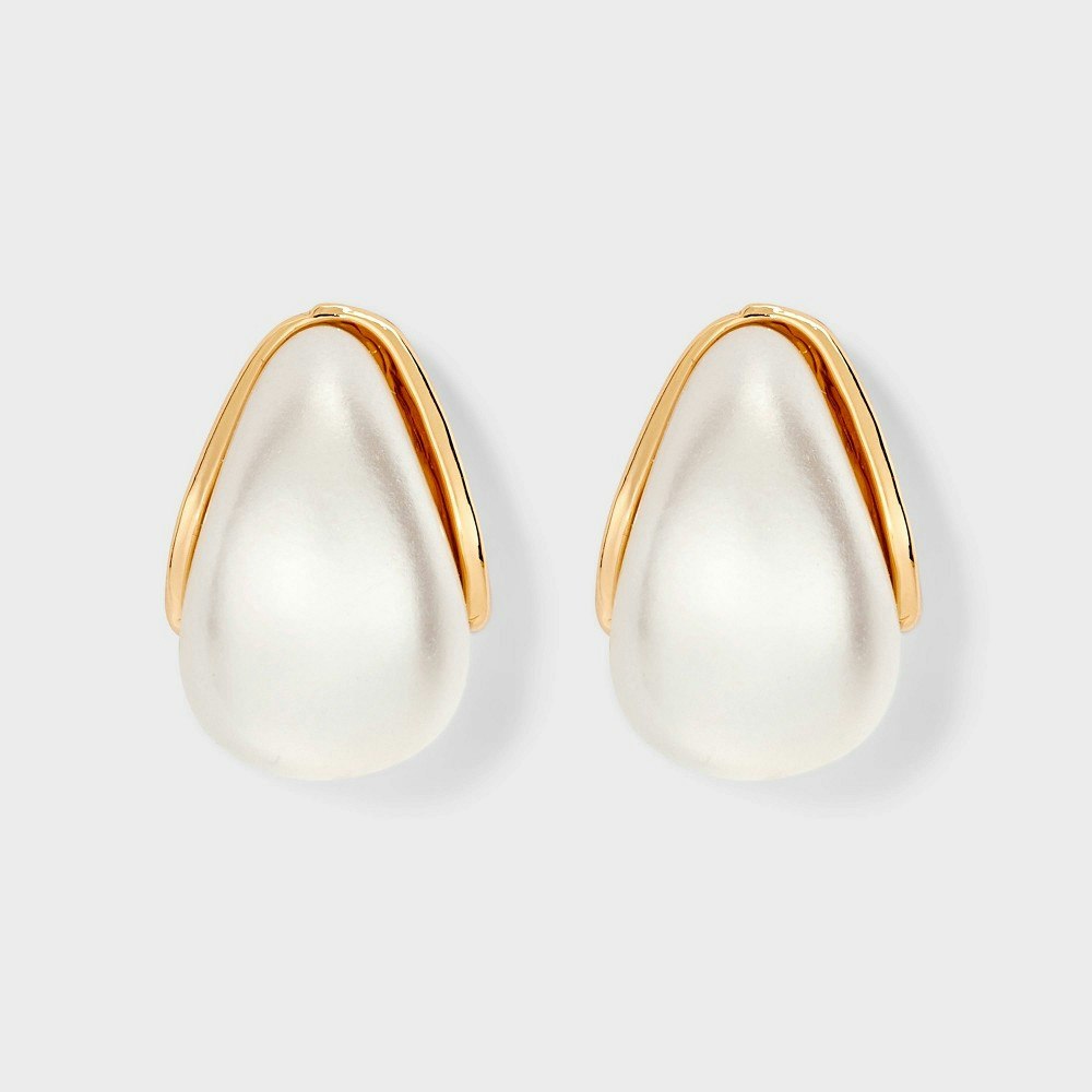 Pearl J-Hoop Earrings: $7.99 Pearl J-Hoop Earrings: $7.99