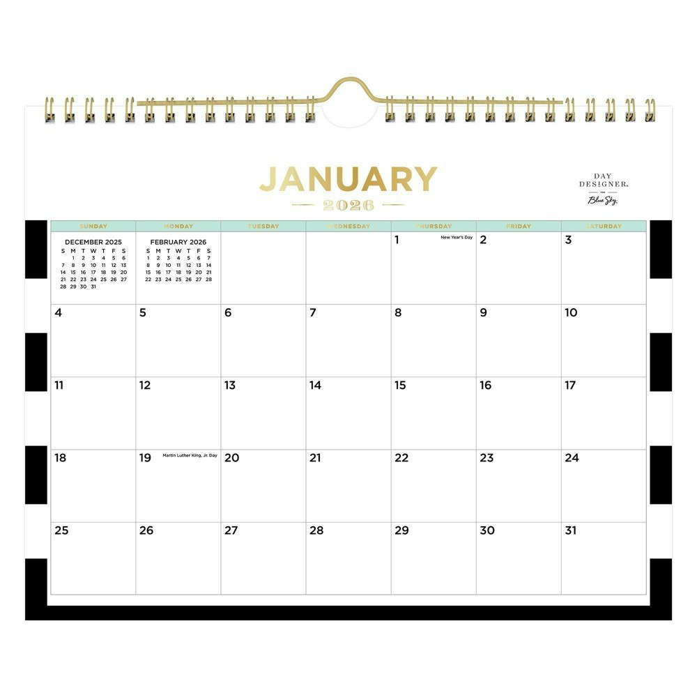 Blue Sky Day Designer 2026 Monthly Wall Calendar: $6.99 Blue Sky Day Designer 2026 Monthly Wall Calendar: $6.99