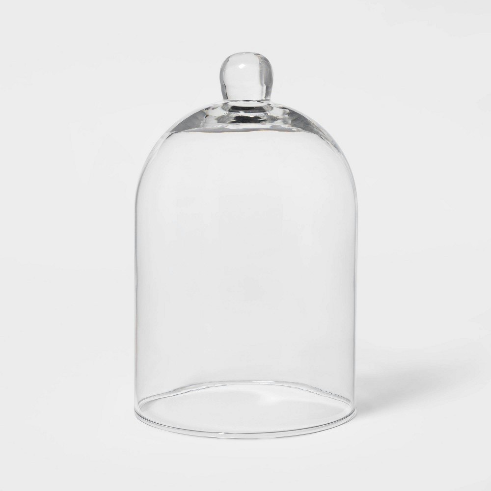 Threshold 8.8" x 5.4" Glass Pillar Candle Cloche: $10 Threshold 8.8" x 5.4" Glass Pillar Candle Cloche: $10