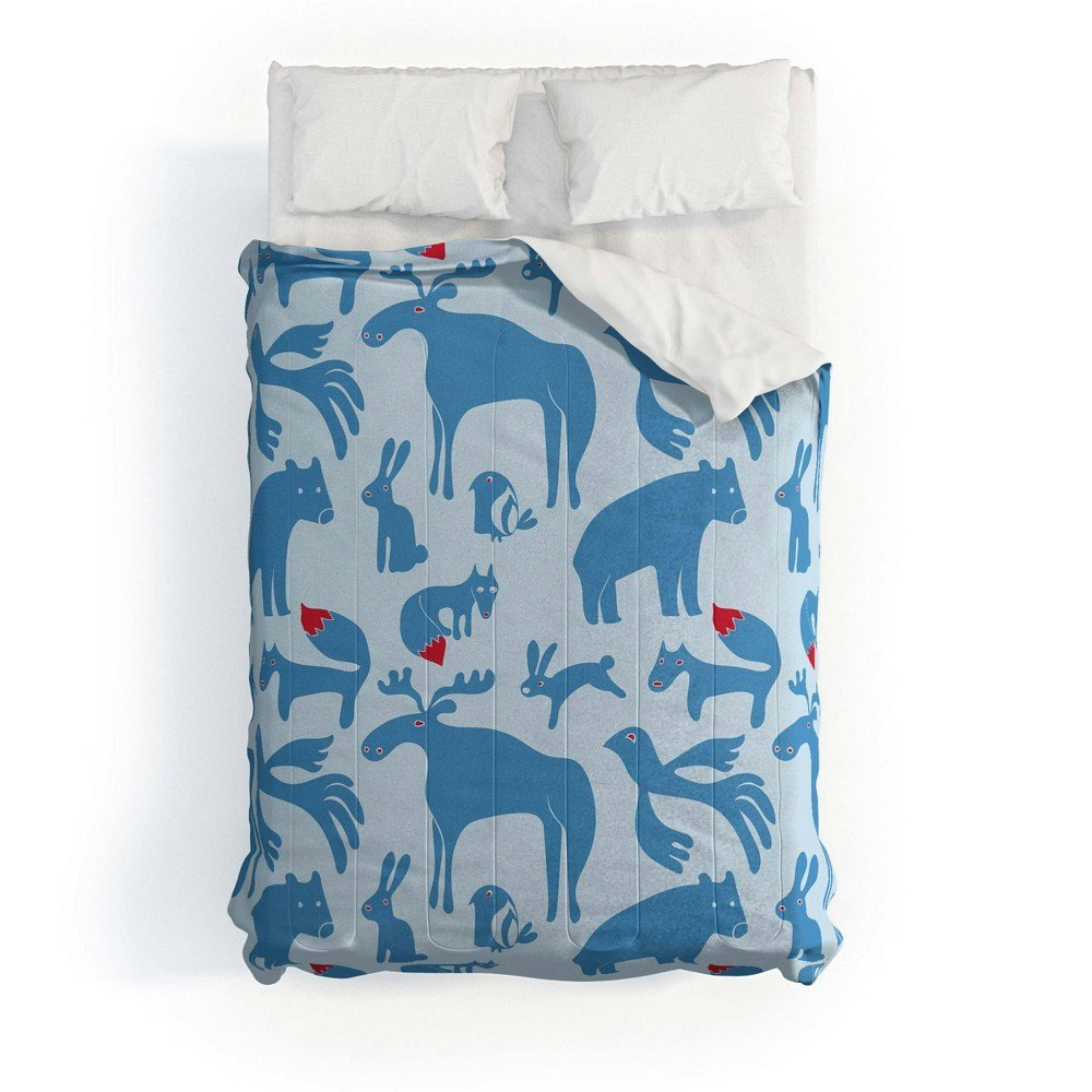 Deny Designs Camilla Foss Folktale Animals Full Comforter and Sham 3-Piece Set: $229.99