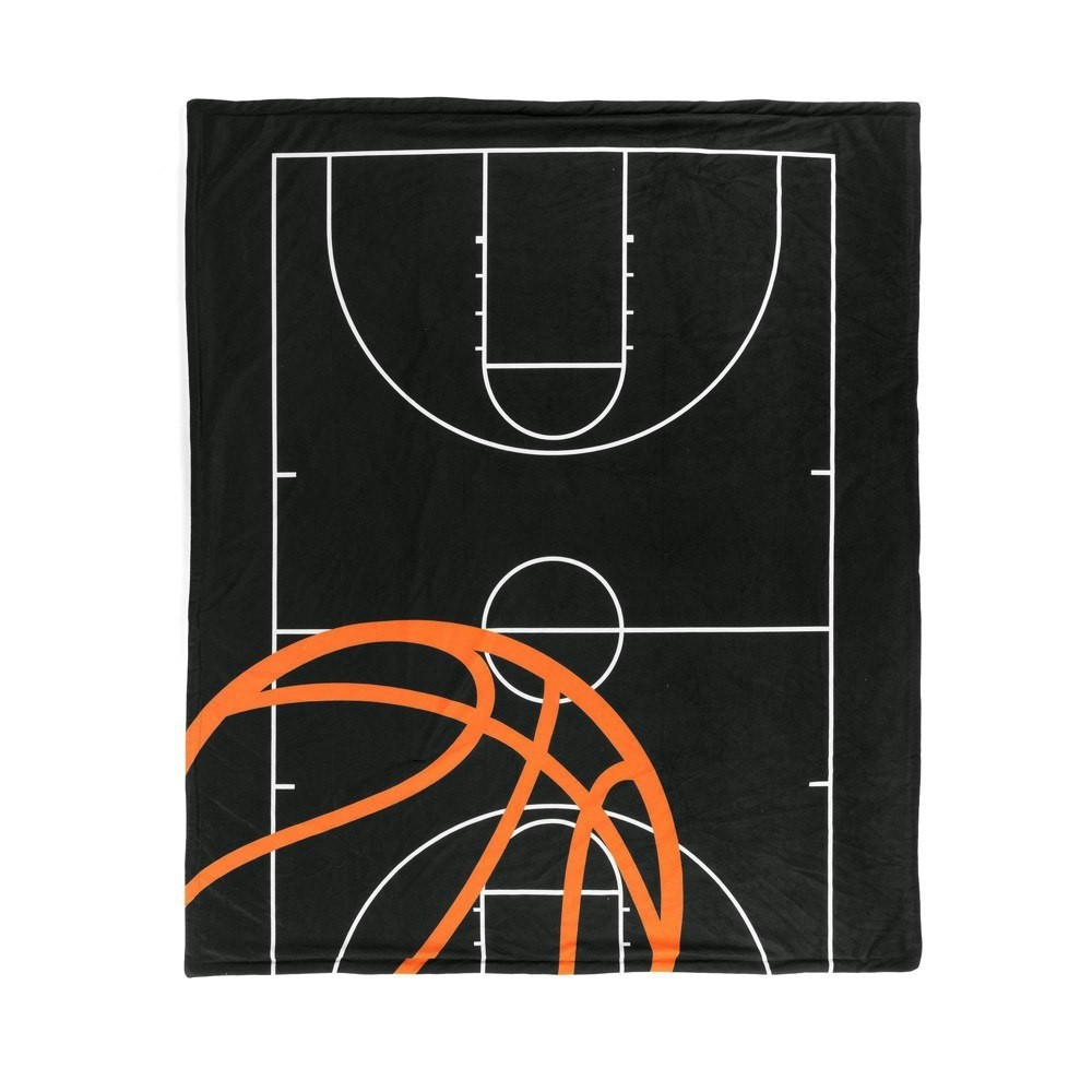 Lush Décor 50"x60" Kids' Basketball Reversible Throw Blanket: $33.99 Lush Décor 50"x60" Kids' Basketball Reversible Throw Blanket: $33.99