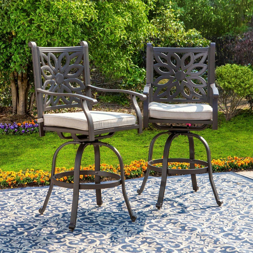 Captiva Designs Extra Wide Outdoor Swivel Bar Stools 2-Pack: $469.99 Captiva Designs Extra Wide Outdoor Swivel Bar Stools 2-Pack: $469.99