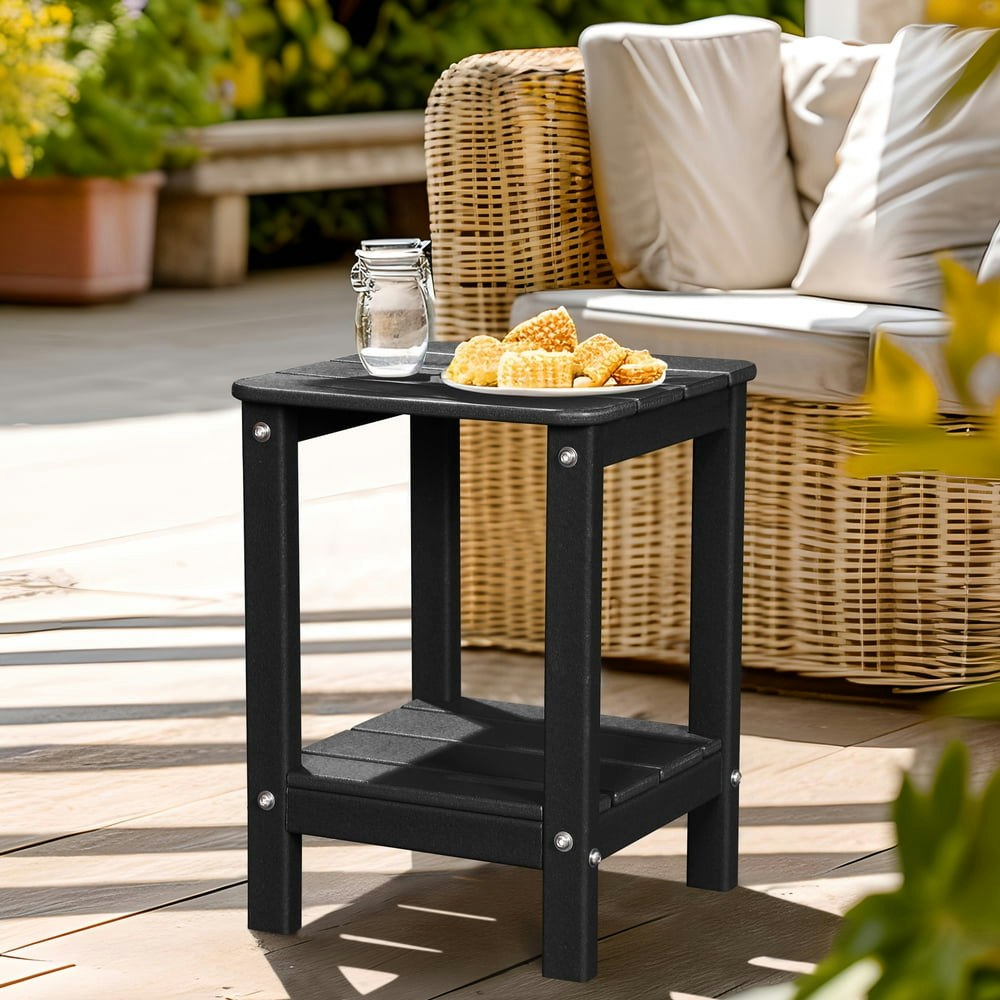 LovoIn 2-Tier Patio Garden Side Table: $31.34 LovoIn 2-Tier Patio Garden Side Table: $31.34