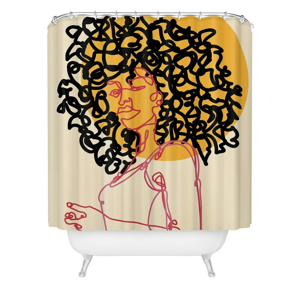Deny Designs Alilscribble Sun Girl Shower Curtain: $69.99