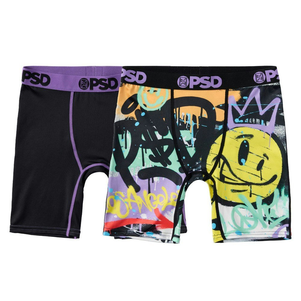 Psd Boys' Spray Paint Boxer Briefs 2-Pack: $15 Psd Boys' Spray Paint Boxer Briefs 2-Pack: $15
