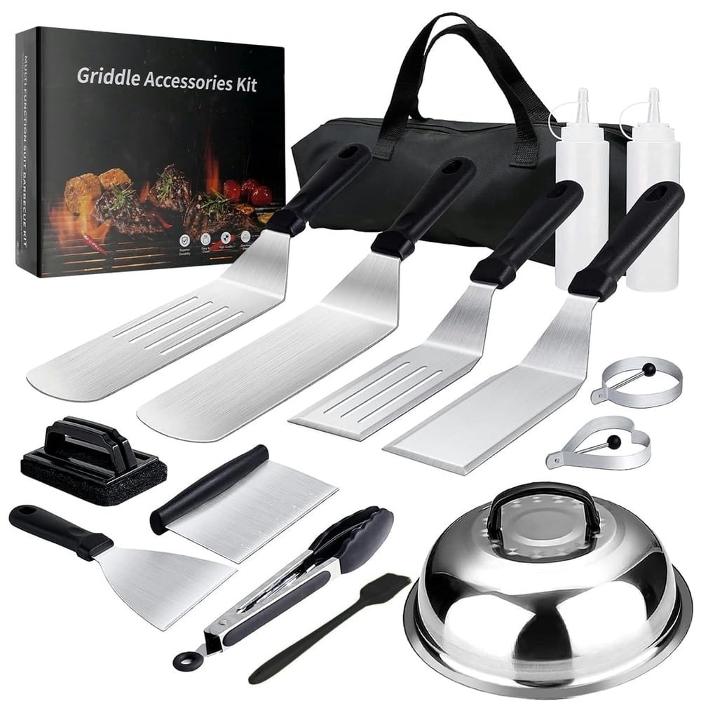 15-Piece Flat Top Grill Tool Set: $23.49 15-Piece Flat Top Grill Tool Set: $23.49