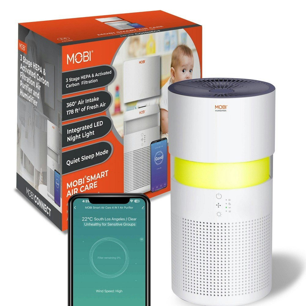 Mobi Smart 4-in-1 Air Purifier, Humidifier, Aroma Tray, and Night Light: $89.99
