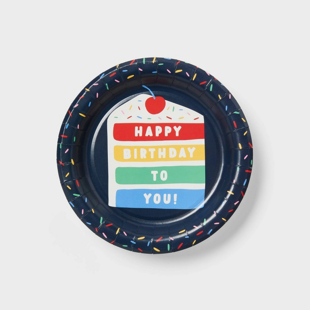 Spritz Navy Birthday Cake Paper Plates 20-Pack: $3 Spritz Navy Birthday Cake Paper Plates 20-Pack: $3