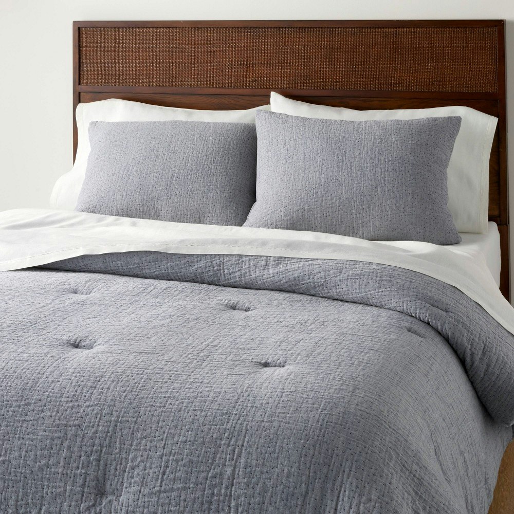 Hearth & Hand with Magnolia Gauze Stitch Pin Dot Duvet Cover Set: $89.99