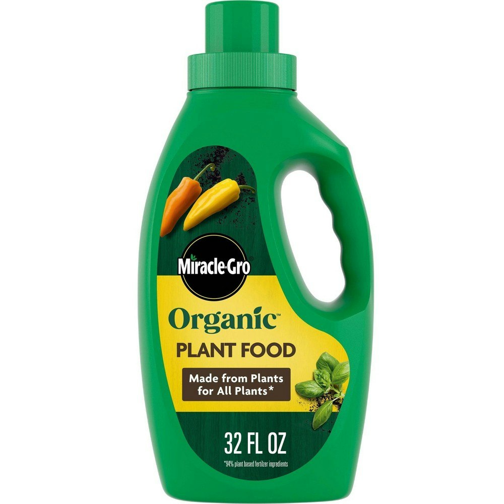 Miracle-Gro Organics Liquid Plant Food 32oz: $6.99