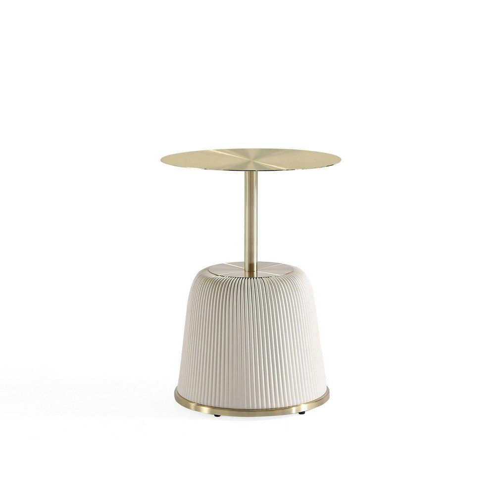 Manhattan Comfort Anderson Modern Leatherette End Table: $146.99