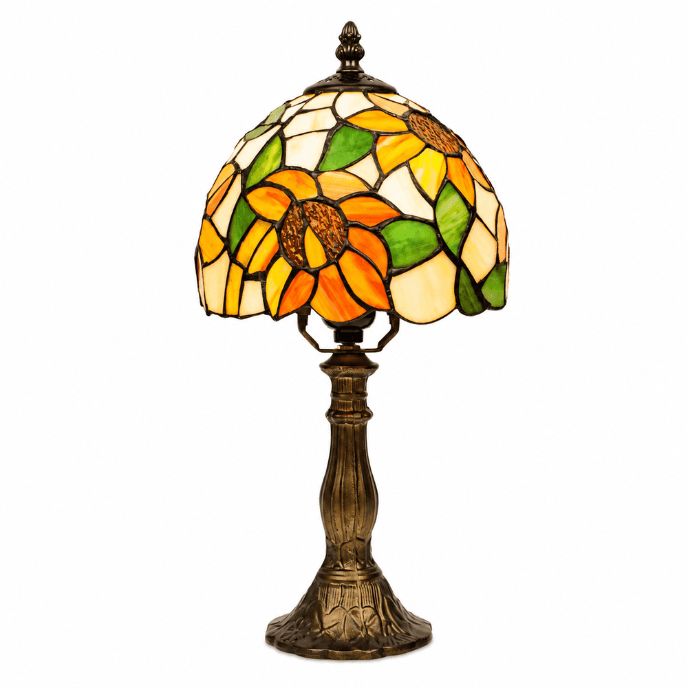 Mehoom Sunflower Tiffany Style Stained Glass Table Lamp: $49.99 Mehoom Sunflower Tiffany Style Stained Glass Table Lamp: $49.99