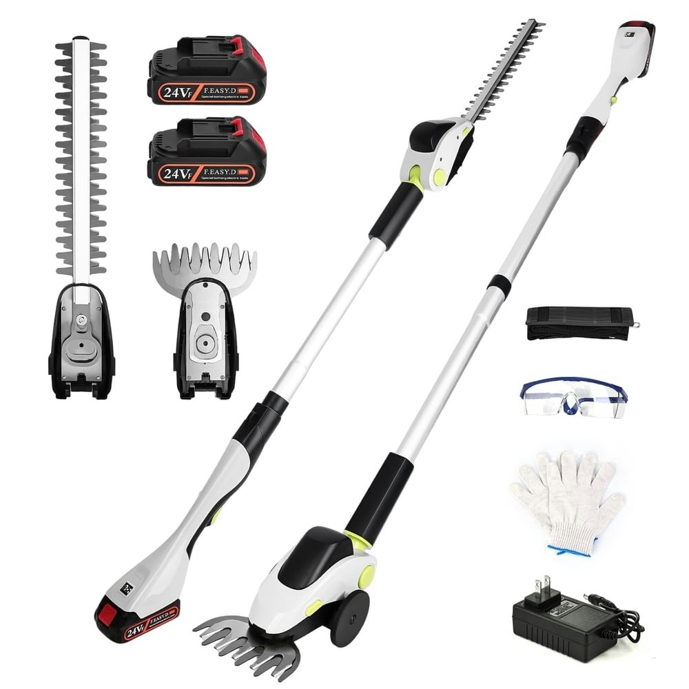 Hotree 21V Cordless Pole Hedge Trimmer 2-Battery Kit: $65.99 Hotree 21V Cordless Pole Hedge Trimmer 2-Battery Kit: $65.99