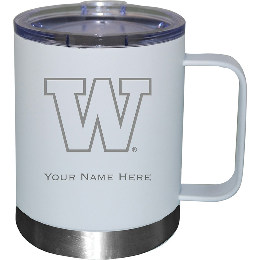 Washington Huskies 12-ounce Stainless Steel Lowball with Handle: $42.99 Washington Huskies 12-ounce Stainless Steel Lowball with Handle: $42.99