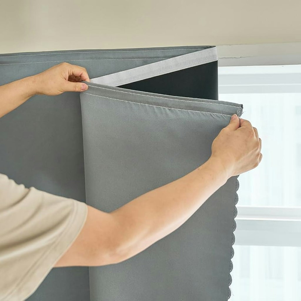 Self-Adhesive 59" x 84" Blackout Curtain Panel: $9.90