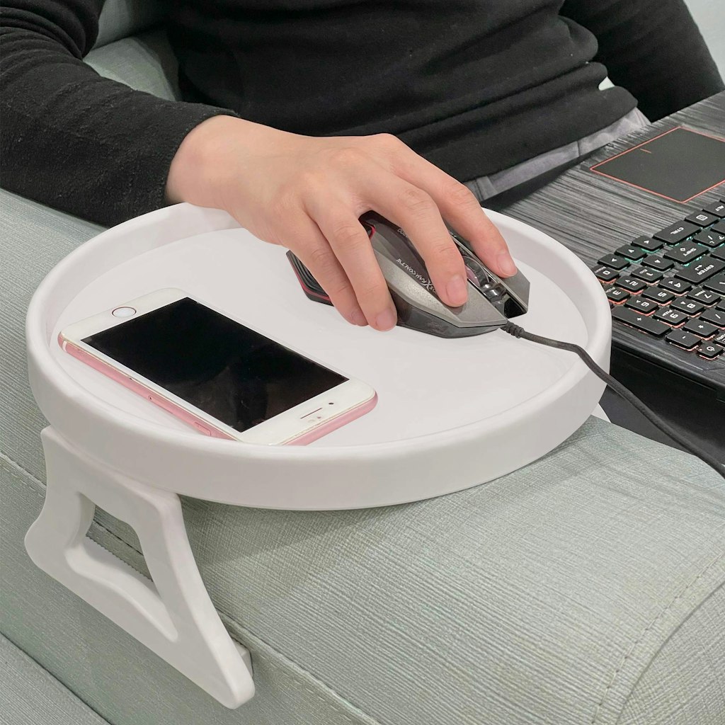 Sofa Armrest Clip Table: $9.49