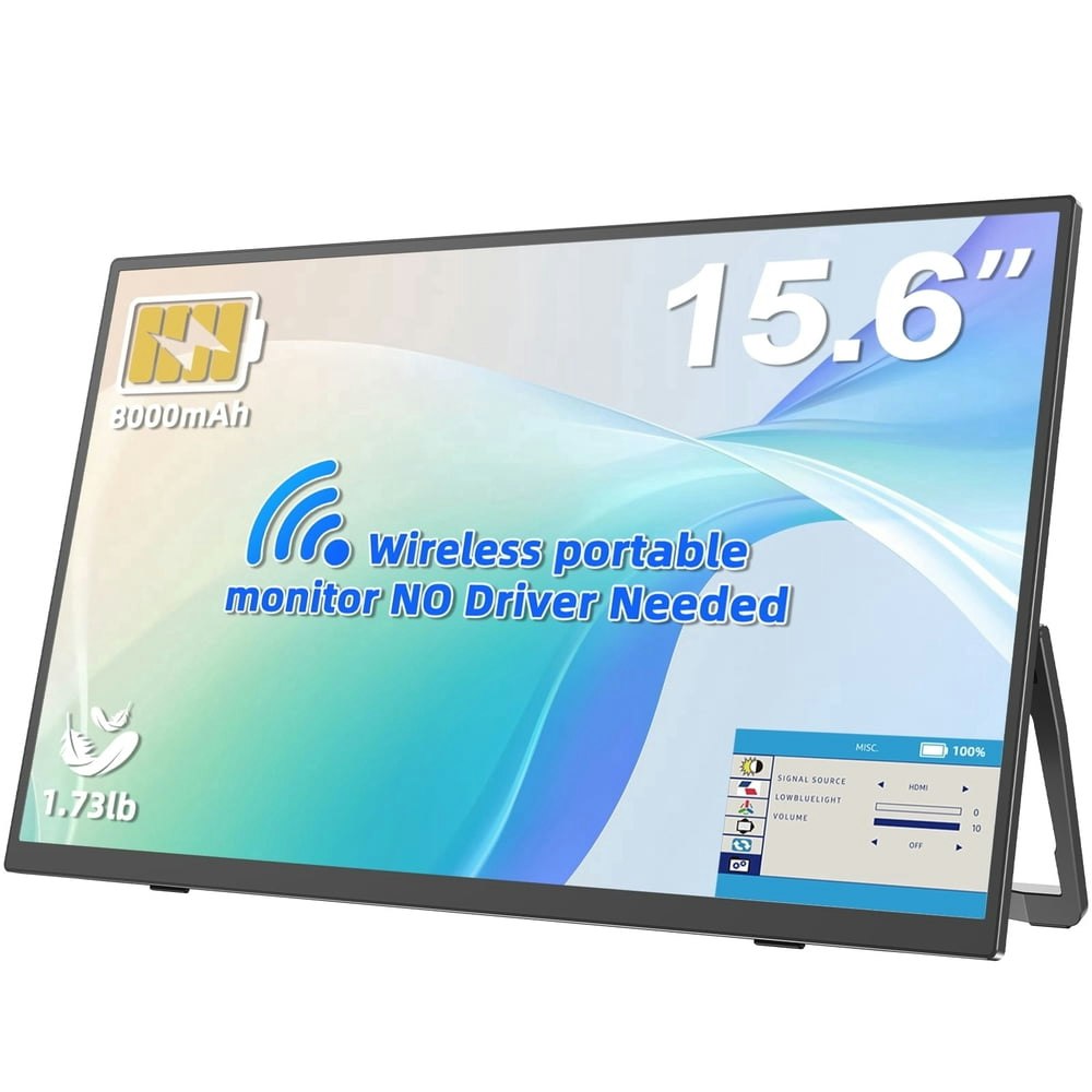 15.6-Inch 1080p IPS Portable Monitor with 8,000mAh Battery: $159.79 15.6-Inch 1080p IPS Portable Monitor with 8,000mAh Battery: $159.79