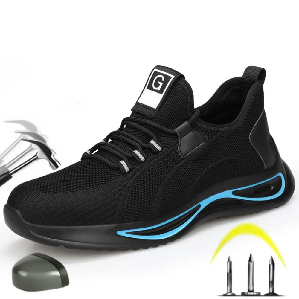 Ecetana Men's Steel Toe Slip Resistant Work Sneakers: $29.99 Ecetana Men's Steel Toe Slip Resistant Work Sneakers: $29.99