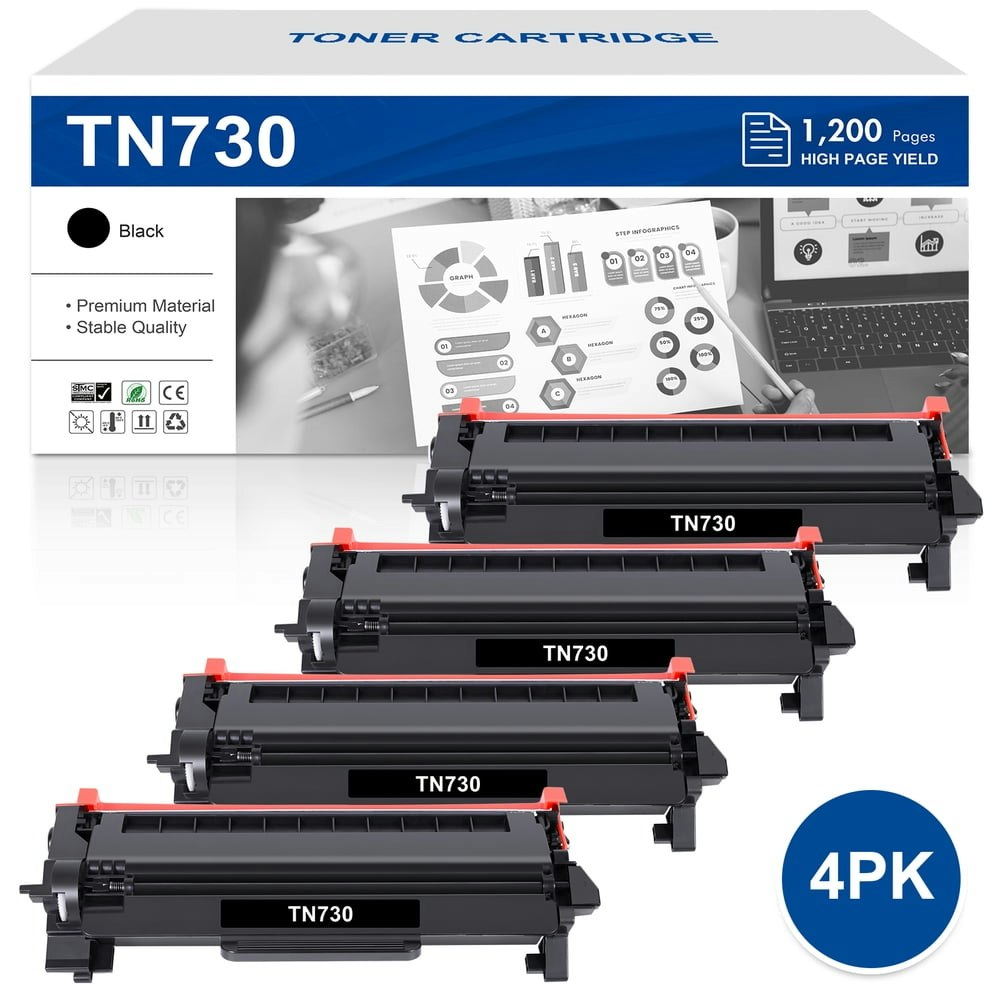 Vipink TN760 Black Toner Cartridge 4-Pack: $30.09 Vipink TN760 Black Toner Cartridge 4-Pack: $30.09