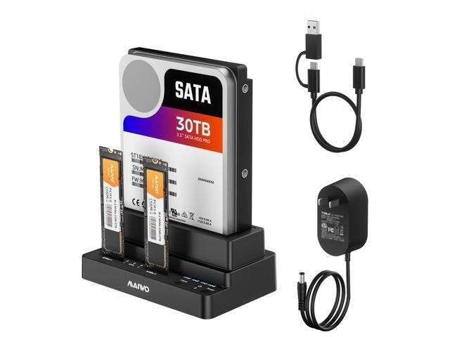 Maiwo M.2 NVMe and SATA SSD/HDD 3-Bay Docking Station: $69.99 Maiwo M.2 NVMe and SATA SSD/HDD 3-Bay Docking Station: $69.99