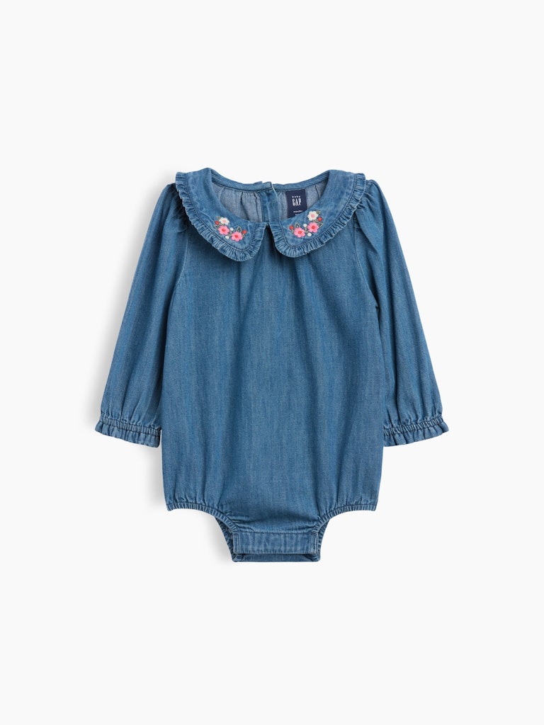 Baby Collared Denim Bodysuit: $22.49 Baby Collared Denim Bodysuit: $22.49