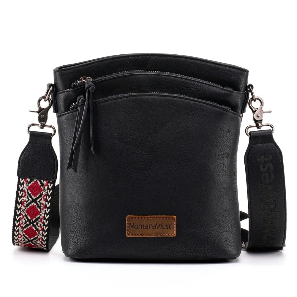 Montana West Large Multi-Pocket Crossbody Bag with Guitar Strap: $29.99 Montana West Large Multi-Pocket Crossbody Bag with Guitar Strap: $29.99