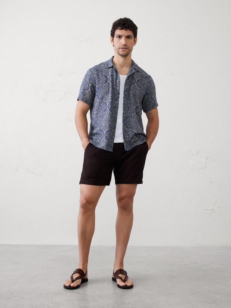 Standard-Fit Coastal Resort Shirt: $40 Standard-Fit Coastal Resort Shirt: $40