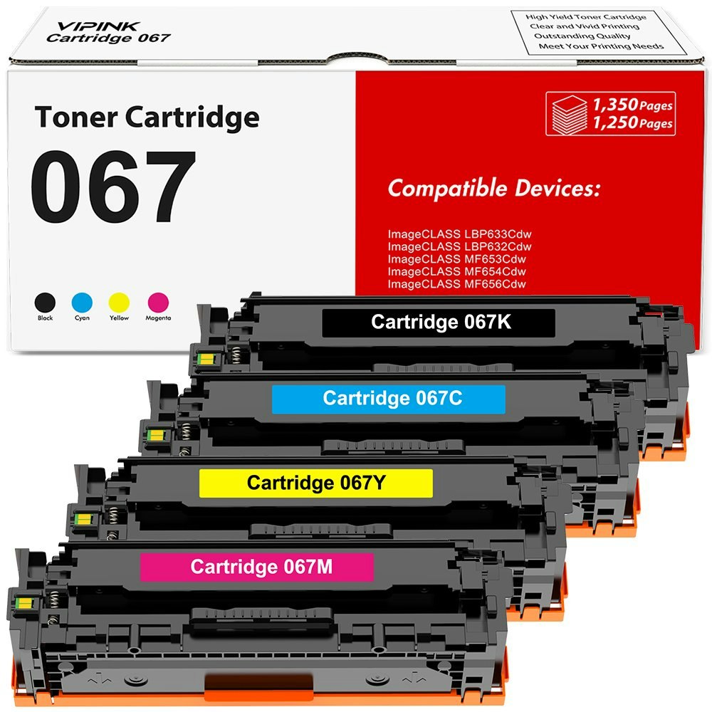 Vipink Canon 067H High Yield Toner Cartridge 4-Pack: $43.58 Vipink Canon 067H High Yield Toner Cartridge 4-Pack: $43.58