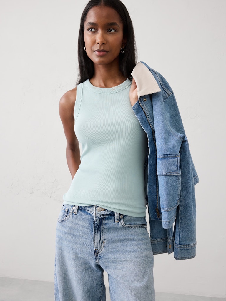 Ribbed Racer Tank: $18 Ribbed Racer Tank: $18