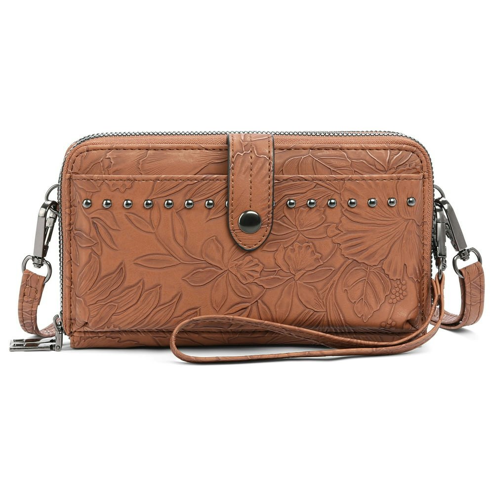 Kalunma Women's RFID Leather Crossbody Wallet Purse: $22.56 Kalunma Women's RFID Leather Crossbody Wallet Purse: $22.56