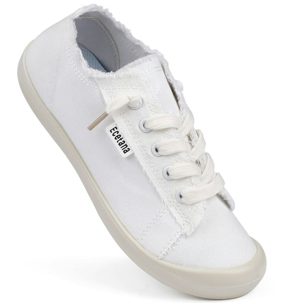 Ecetana Women's Slip-on Canvas Walking Sneakers: $16.99 Ecetana Women's Slip-on Canvas Walking Sneakers: $16.99