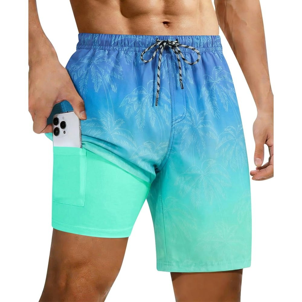 Aideaone Men's 7-inch Compression Liner Swim Trunks: $19.99 Aideaone Men's 7-inch Compression Liner Swim Trunks: $19.99