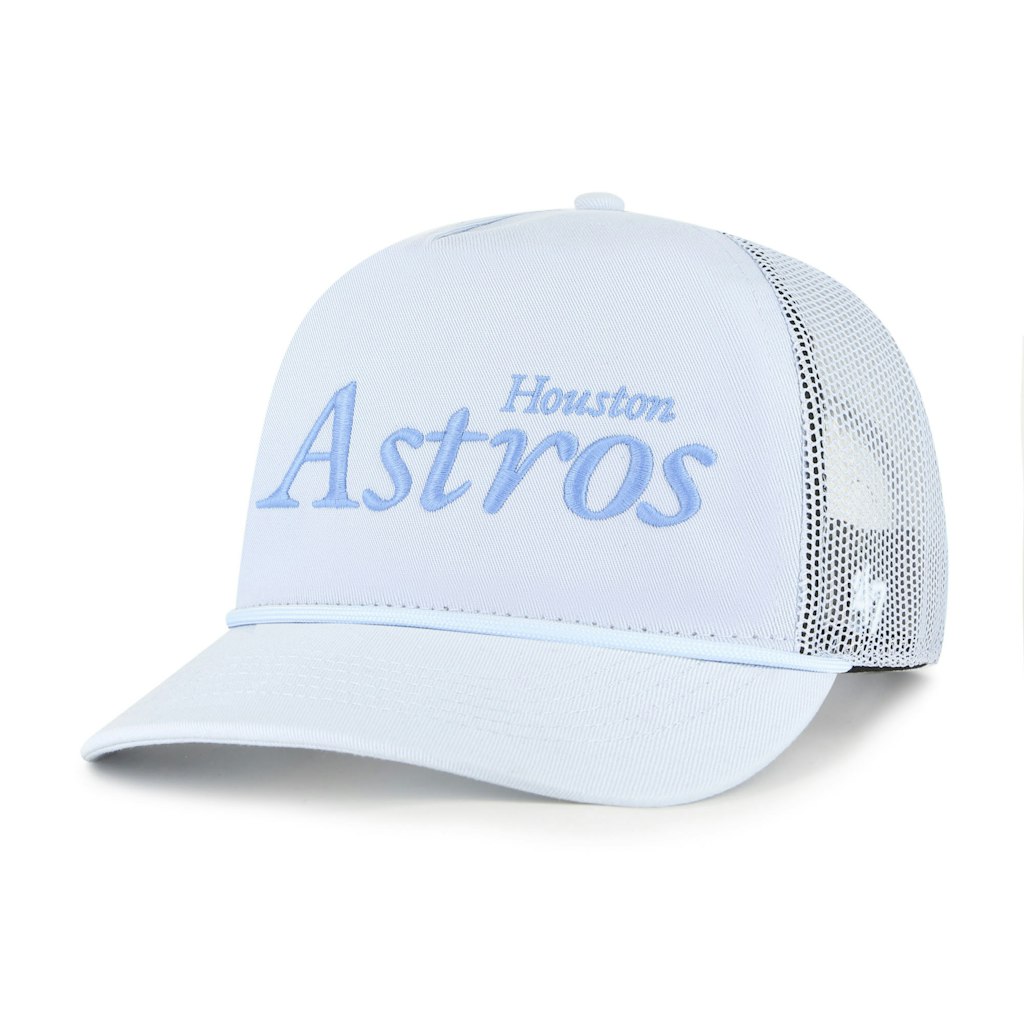 '47 Houston Astros Foundation Script Hitch Adjustable Trucker Hat: $37.99