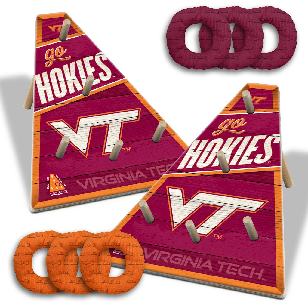Virginia Tech Hokies 20" x 23" Ring Toss Game: $99.99 Virginia Tech Hokies 20" x 23" Ring Toss Game: $99.99
