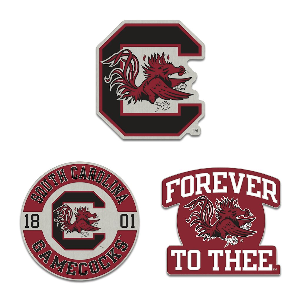 WinCraft South Carolina Gamecocks 3-Piece Collector Pin Set: $24.99 WinCraft South Carolina Gamecocks 3-Piece Collector Pin Set: $24.99