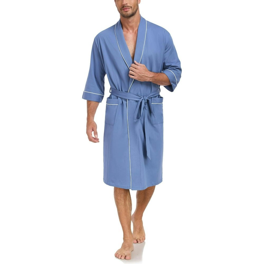 Anliqi Men's Lightweight Cotton Kimono Bathrobe: $29.99 Anliqi Men's Lightweight Cotton Kimono Bathrobe: $29.99