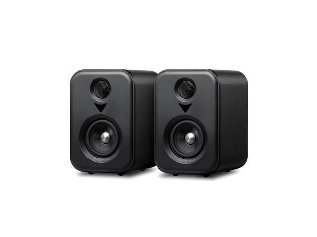 S400 80-Watt 2.0 Channel Active Bookshelf Speakers: $98.24