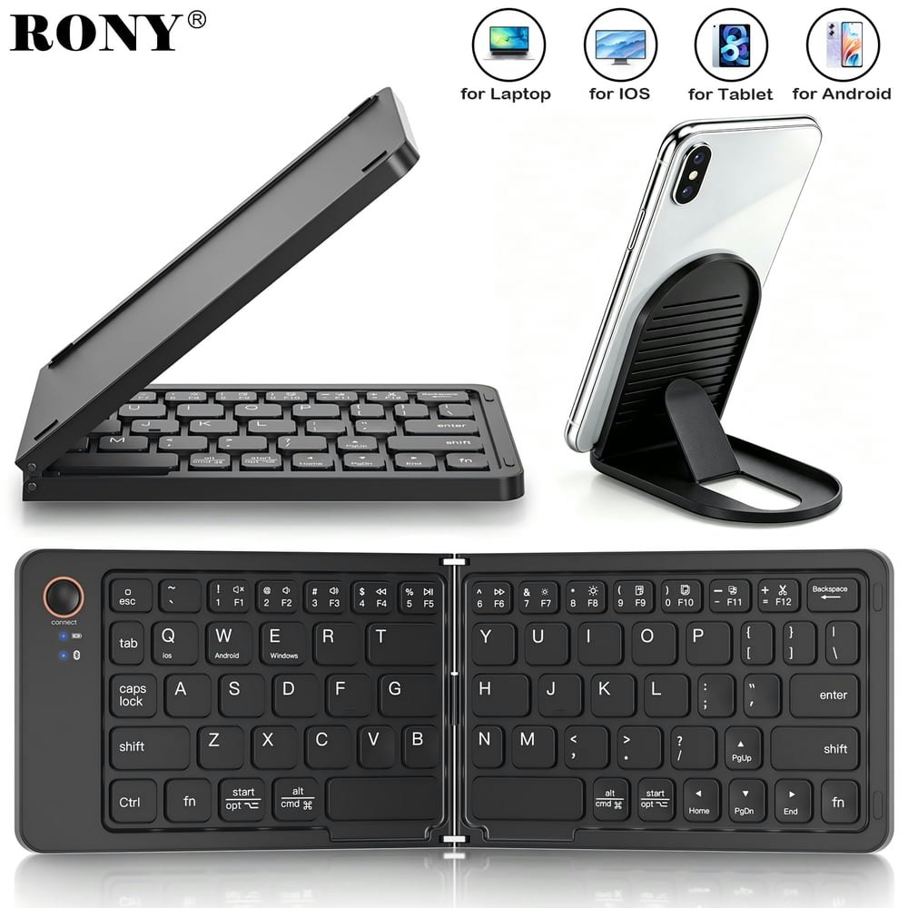 Rony Foldable Wireless Bluetooth Keyboard: $21.99 Rony Foldable Wireless Bluetooth Keyboard: $21.99