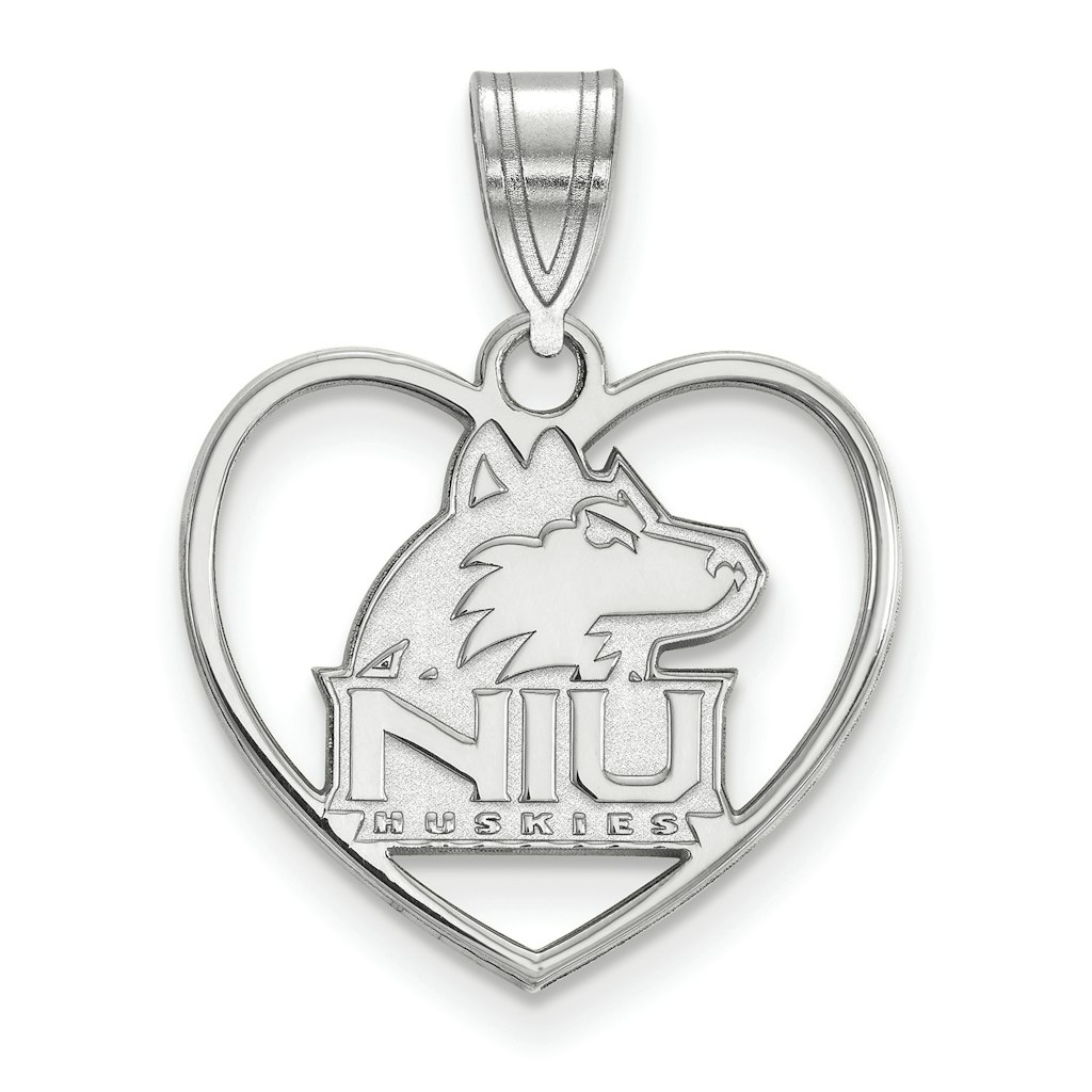 Women's Northern Illinois Huskies Sterling Silver Heart Pendant: $89.99